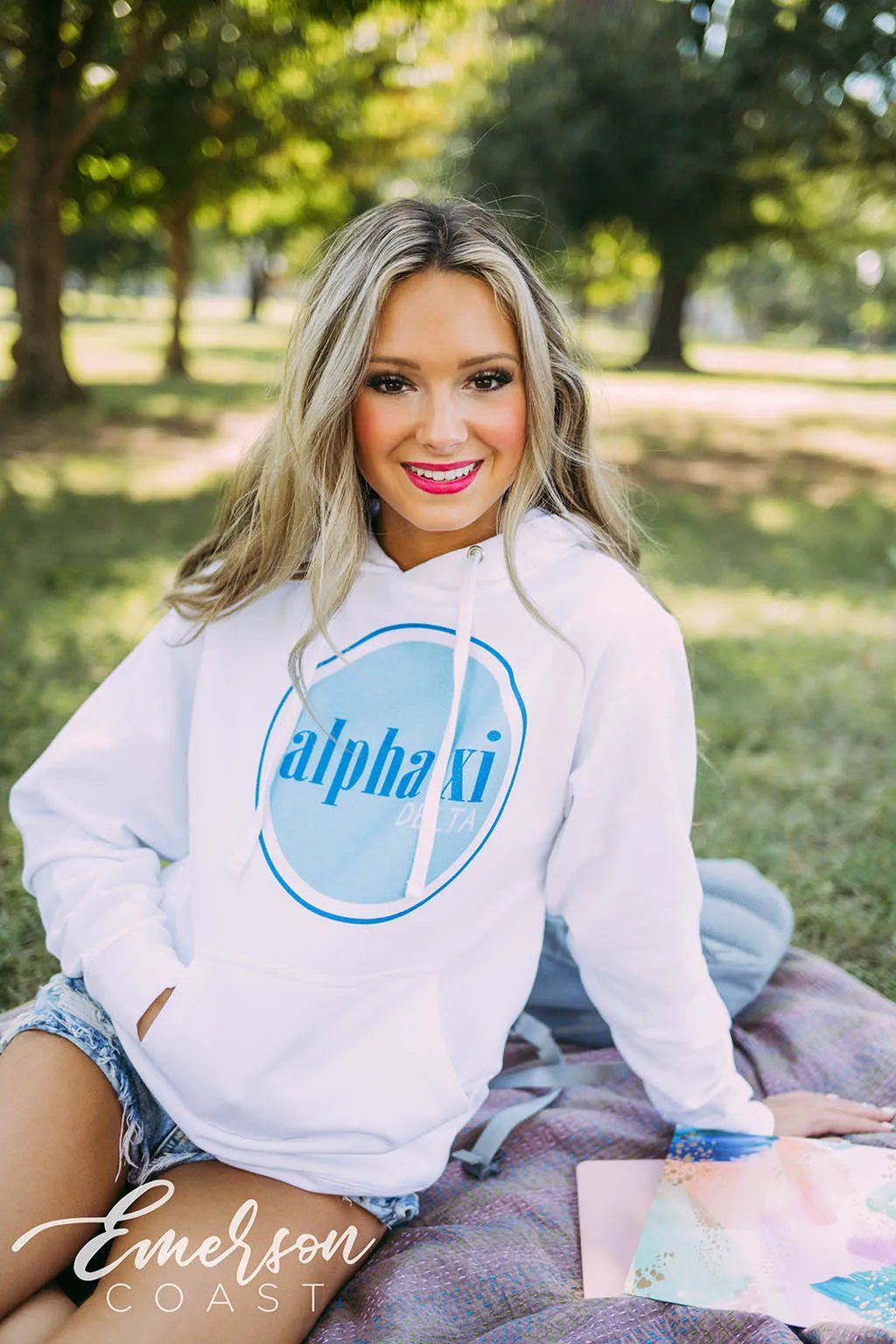 Alpha Xi Delta PR Simple Hoodie