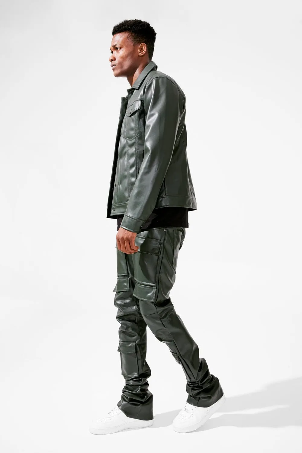 Thriller Trucker Jacket (Olive)